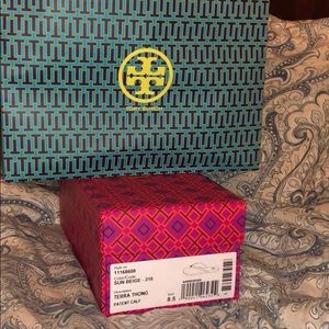 Tory Burch Terra Thong in box w/ bag
